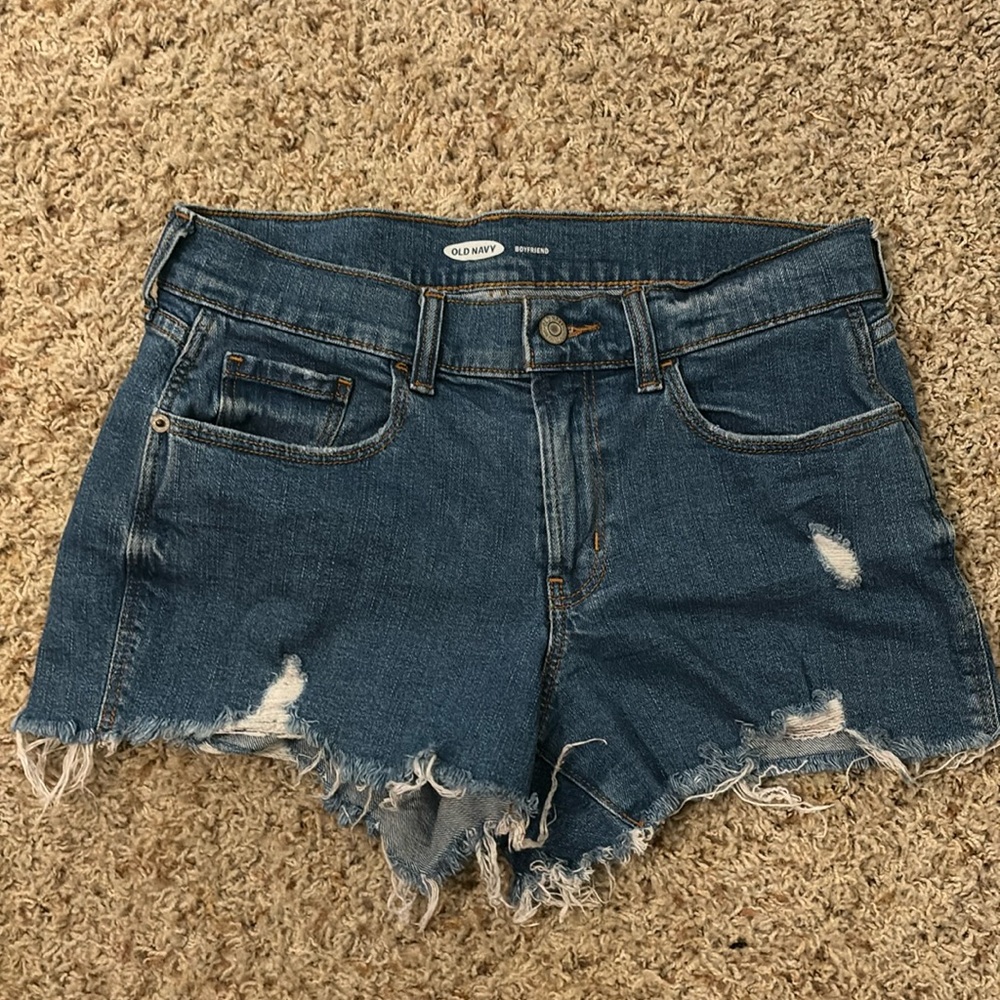 Old Navy distressed boyfriend shorts